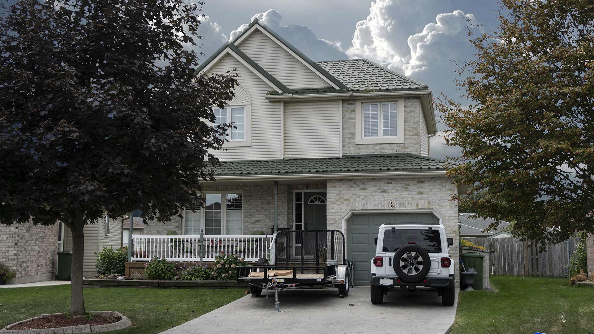 Green metal roofing