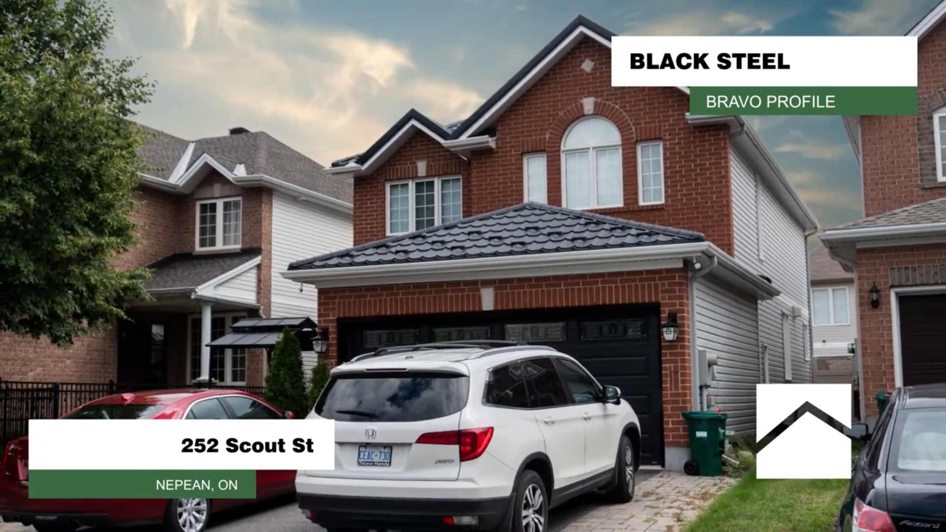 Black Steel Bravo Profile Metal Roofing Nepean Ontario